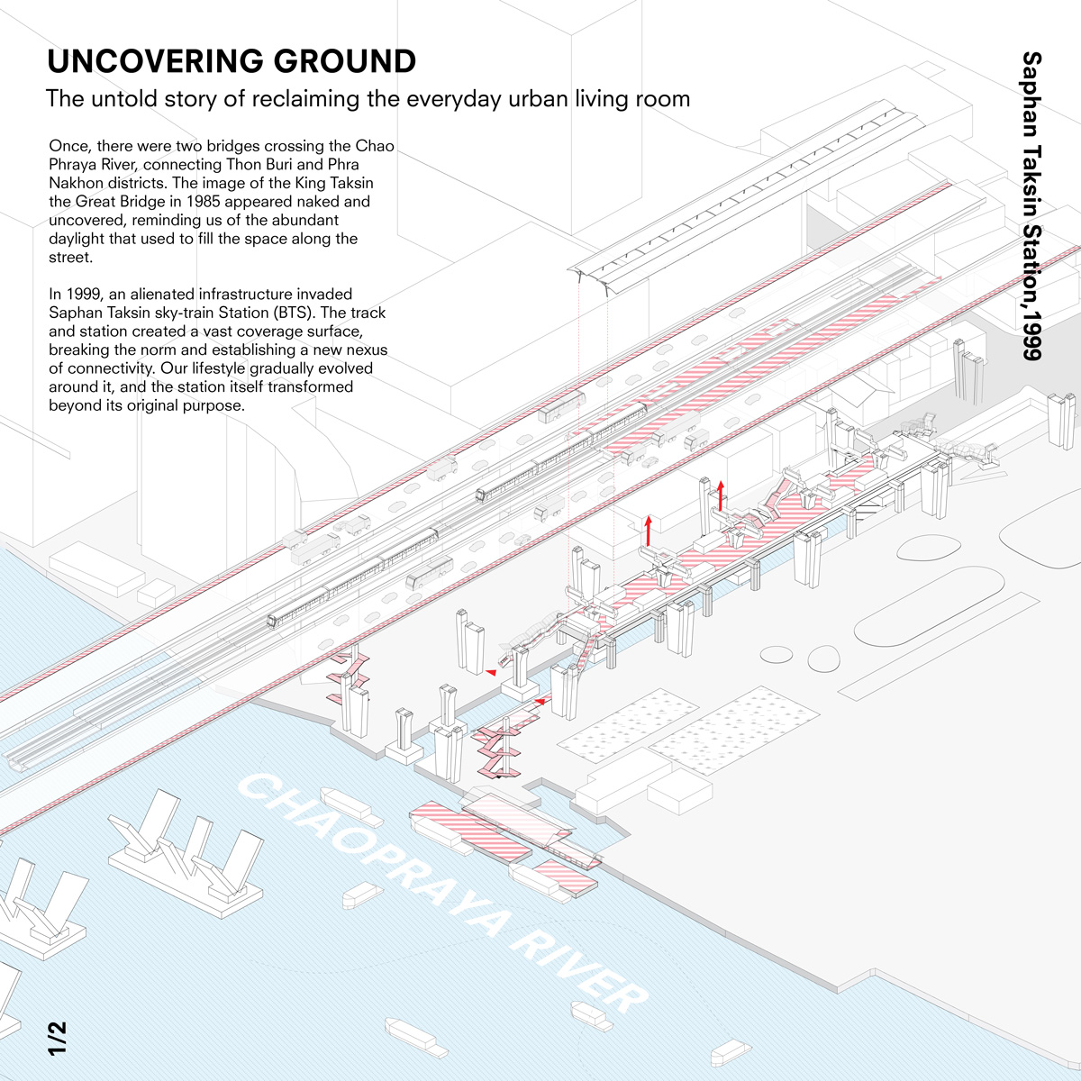 Saphan Taksin sky-train Station , VerasuStudio